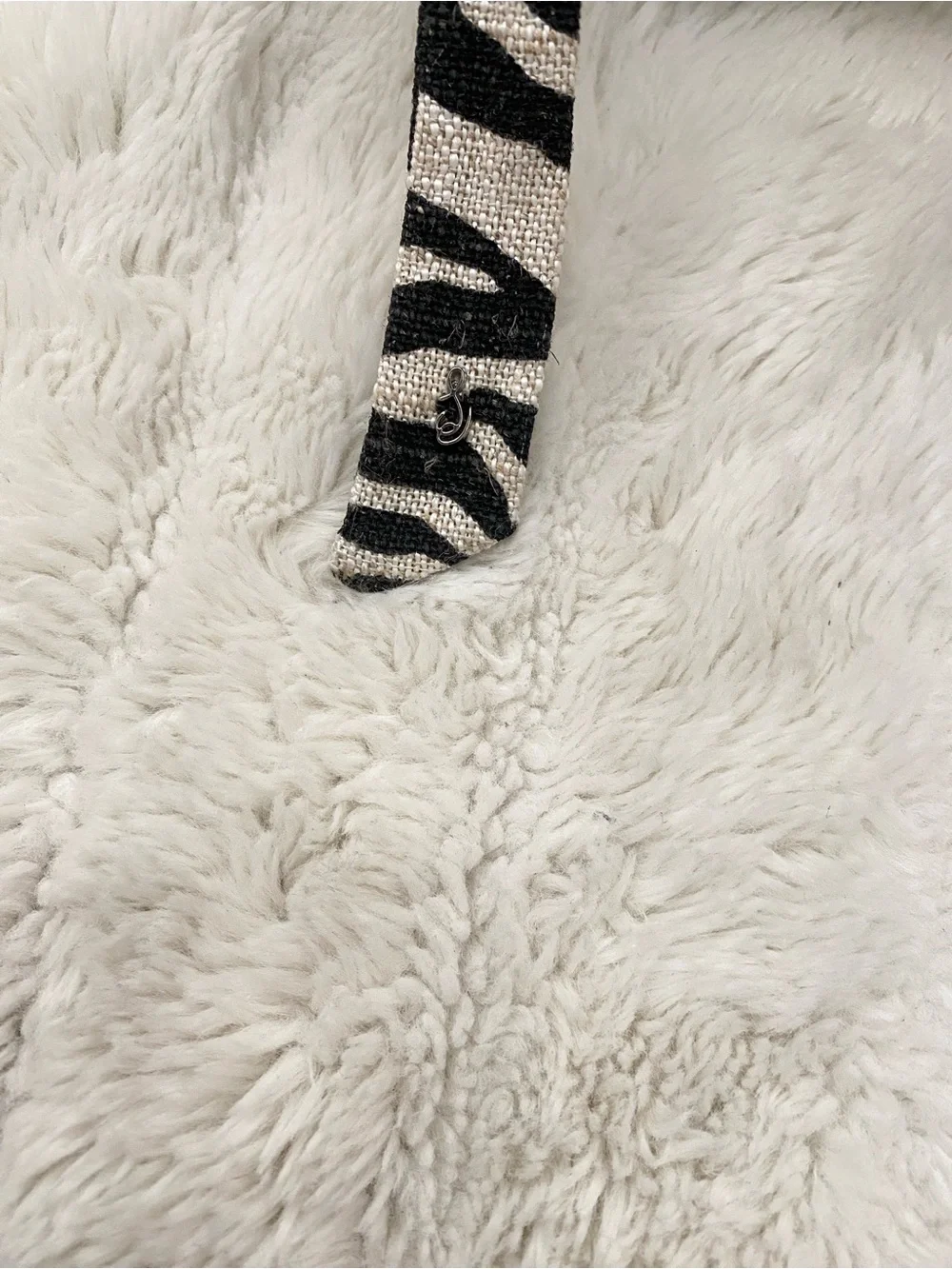 Sam Edelman Zebra-Print Woven Platform Sandal - Black & White Size 8.5
